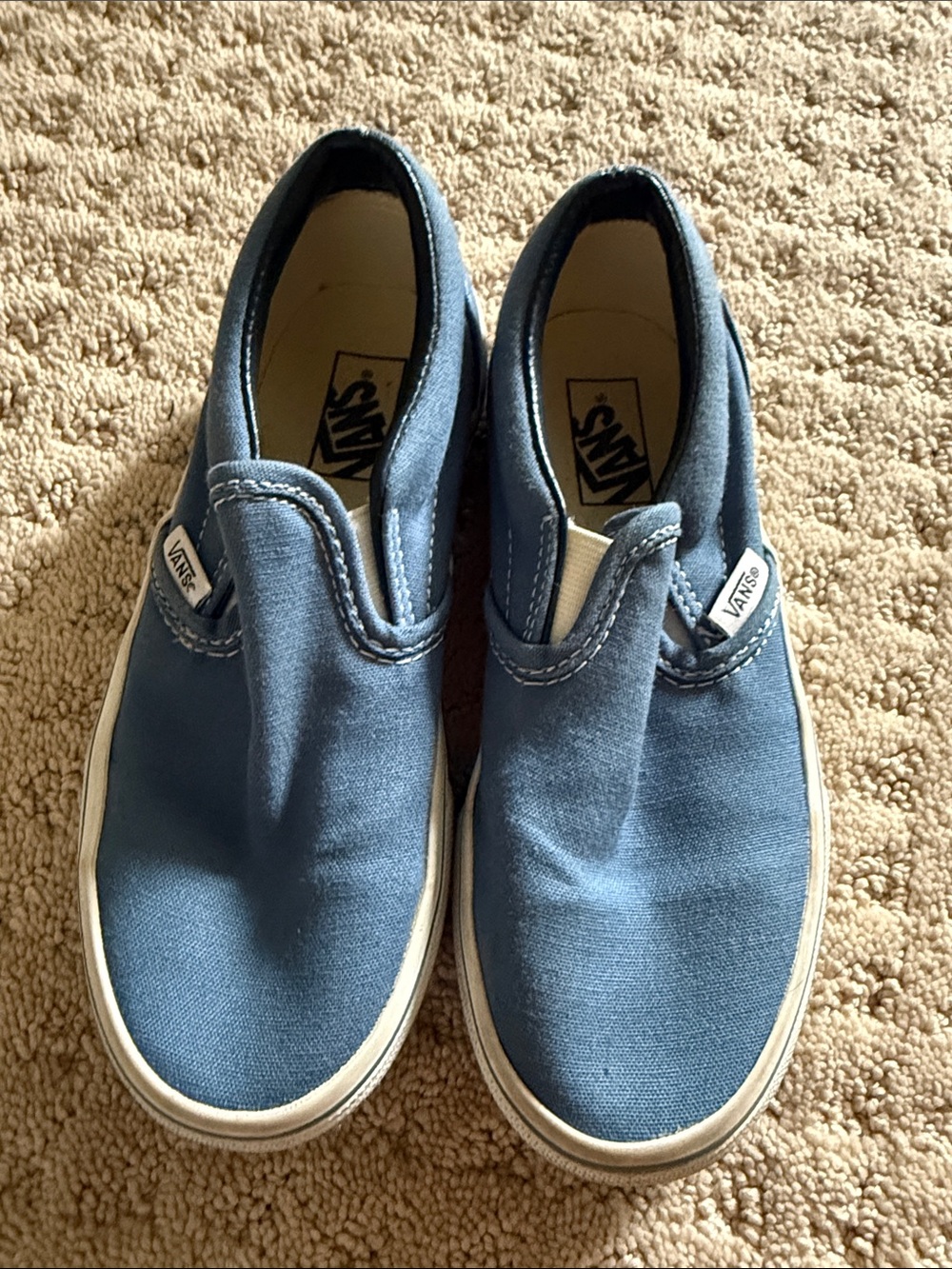 Vans Kids Slip-On Sneakers in Slate Blue